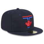 Men New Era Navy Toronto Blue Jays City Connect Fitted Hat