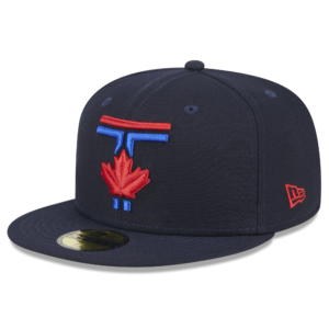 Men New Era Navy Toronto Blue Jays City Connect Fitted Hat