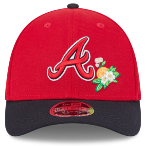 Men New Era RedNavy Atlanta Braves Training Flex Hat