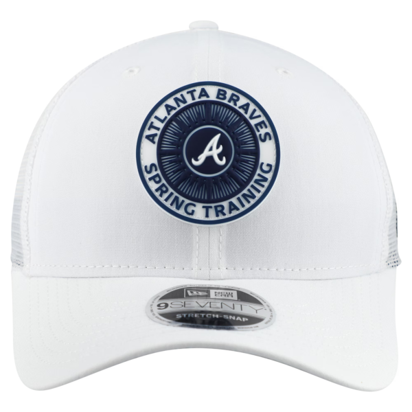 Men New Era White Atlanta Braves 2026 Spring Training Fan Pack Trucker Hat