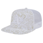 Men New Era White Oakland Athletics Logo Dunes Trucker Snapback Hat