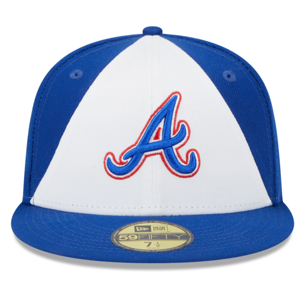 Men New Era White Royal Atlanta Braves City Connect Fitted Hat