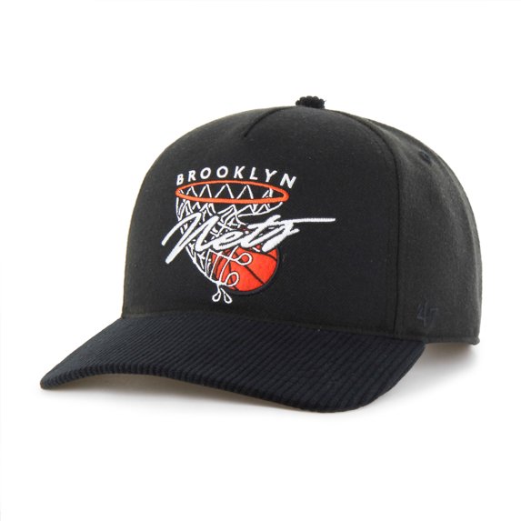 Men's '47 Black Brooklyn Nets Nothing But Net Hitch Adjustable Hat