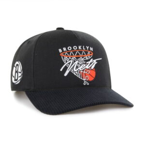Men's '47 Black Brooklyn Nets Nothing But Net Hitch Adjustable Hat