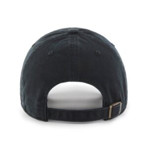 Men's '47 Black Indiana Pacers Primary Logo Clean Up Adjustable Hat