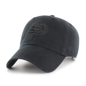 Men's '47 Black Indiana Pacers Primary Logo Clean Up Adjustable Hat