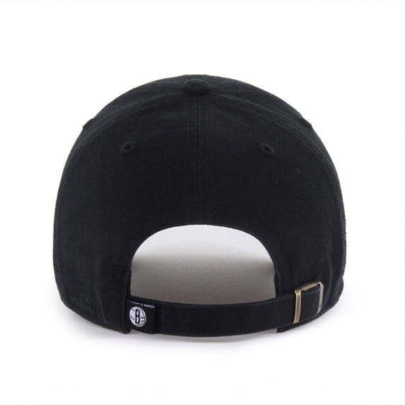 Men's '47 Brooklyn Nets Black on Black Clean Up Adjustable Hat