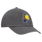 Men's '47 Charcoal Indiana Pacers Primary Logo Clean Up Adjustable Hat