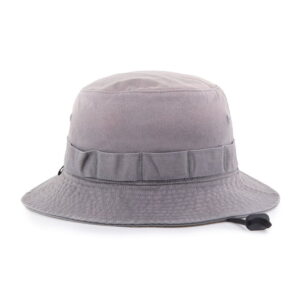 Men's-'47 Charcoal Miami Heat Buxton Garment Washed Bucket Hat