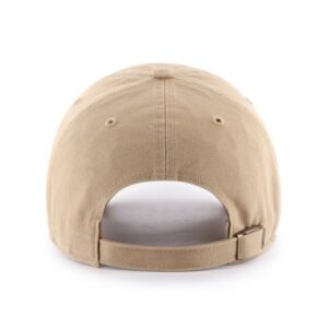 Men's '47 Khaki Indiana Pacers Primary Logo Clean Up Adjustable Hat