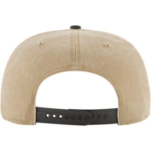 Men's '47 KhakiBlack Brooklyn Nets Chilmark Captain Snapback Hat