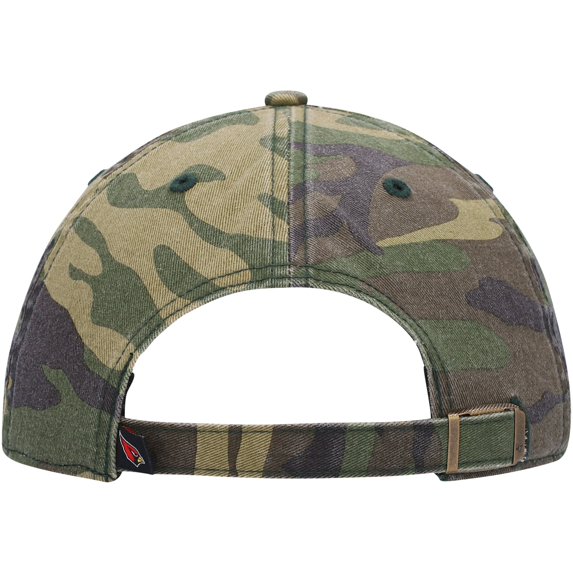 Men’s Arizona Cardinals Camo Woodland Clean Up Adjustable Hat
