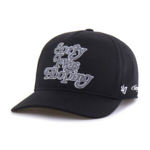 Men's Brand Seen by '47 Black Brooklyn Nets Sorry I Was Hooping Hitch Adjustable Hat