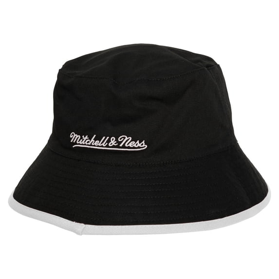 Men's Mitchell & Ness Black Miami Heat Flip It Reversible Bucket Hat