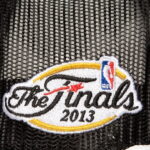 Men's Mitchell & Ness Black Miami Heat Roper Meshback Trucker Snapback Hat