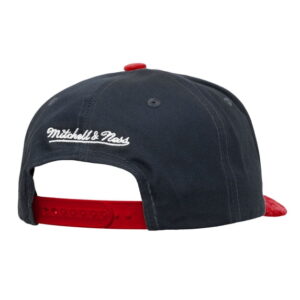 Men's-Mitchell & Ness Black/Red Chicago Bulls May Flowers Adjustable Hat