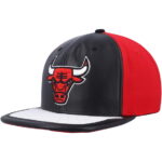 Men's Mitchell & Ness BlackWhite Chicago Bulls Day One Snapback Hat