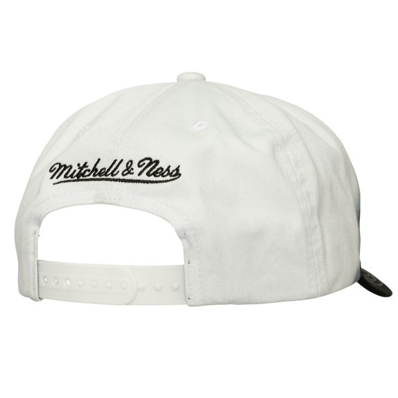 Men's Mitchell & Ness Black/White Miami Heat Dip Dye Pro Crown Adjustable Hat