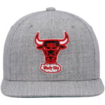 Men's Mitchell & Ness Heathered Gray Chicago Bulls Hardwood Classics Team 2.0 Snapback Hat
