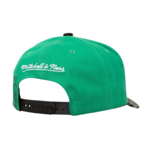 Mens-Mitchell & Ness Kelly GreenBlack Boston Celtics May Flowers Adjustable Hat (2)