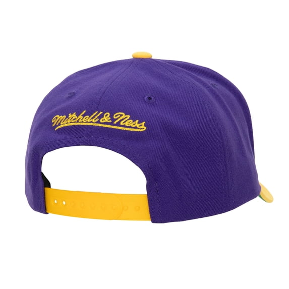 Men's Mitchell & Ness PurpleGold Los Angeles Lakers Soul XL Logo Pro Crown Snapback Hat