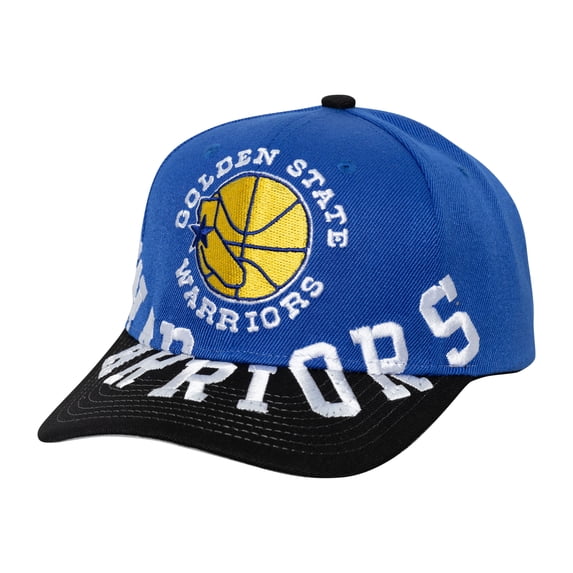 Men's Mitchell & Ness RoyalBlack Golden State Warriors Underarch Two-Tone Pro Crown Snapback Hat