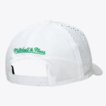 Men's Mitchell & Ness White Boston Celtics Perfect Lightweight Pro Crown Adjustable Hat