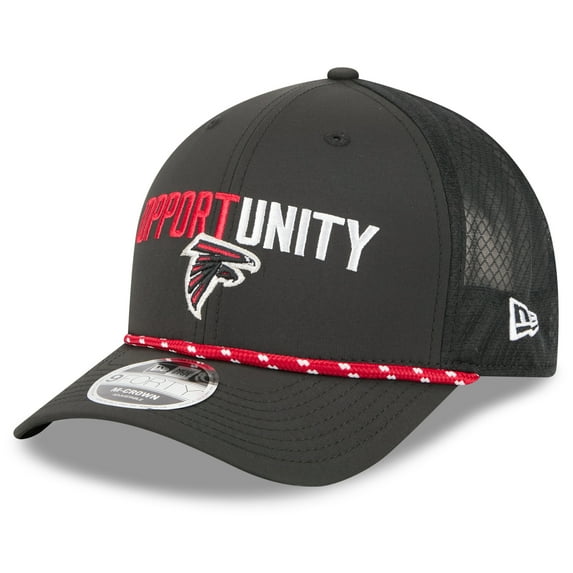 Men’s NFL Atlanta Falcons Black 2025 Inspire Change M-Crown Adjustable Hat