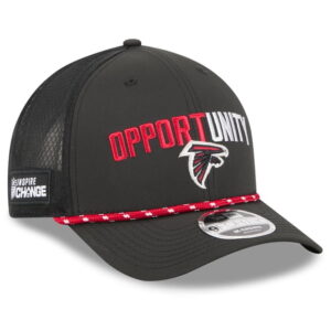 Men’s NFL Atlanta Falcons Black 2025 Inspire Change M-Crown Adjustable Hat