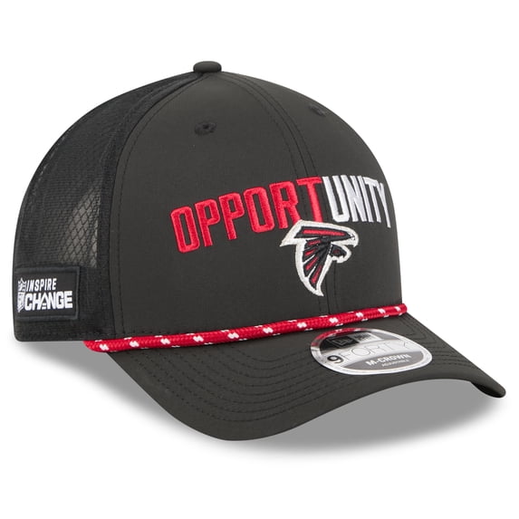 Men’s NFL Atlanta Falcons Black 2025 Inspire Change M-Crown Adjustable Hat