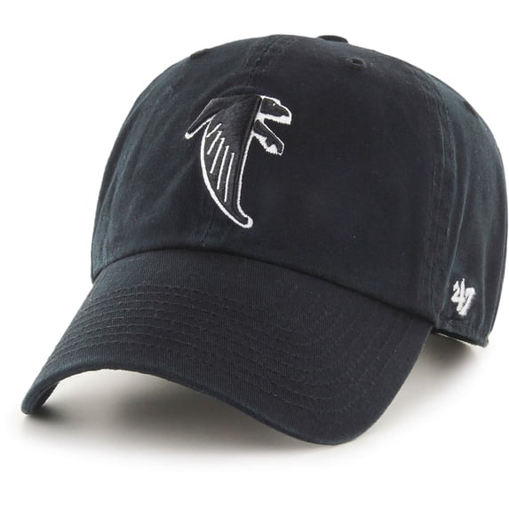 Men’s NFL Black Atlanta Falcons Classic Clean Up Adjustable Hat