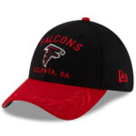 Men's NFL Black/Red Atlanta Falcons 2025 Draft 39THIRTY Flex Hat