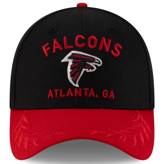 Men's NFL Black/Red Atlanta Falcons 2025 Draft 39THIRTY Flex Hat