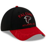 Men's NFL Black/Red Atlanta Falcons 2025 Draft 39THIRTY Flex Hat