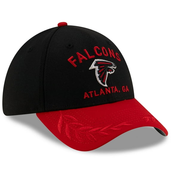 Men's NFL Black/Red Atlanta Falcons 2025 Draft 39THIRTY Flex Hat