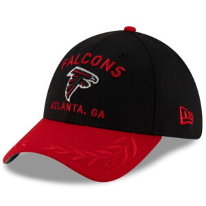 Men's NFL Black/Red Atlanta Falcons 2025 Draft 39THIRTY Flex Hat