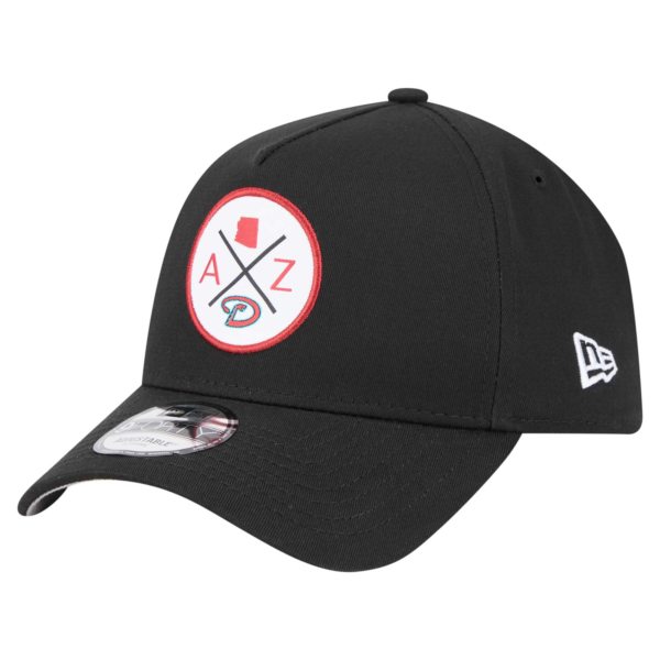 Mens New Era Black Arizona Diamondbacks Adjustable Hat