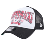 Mens New Era Black Arizona Diamondbacks Distressed Adjustable Trucker Hat