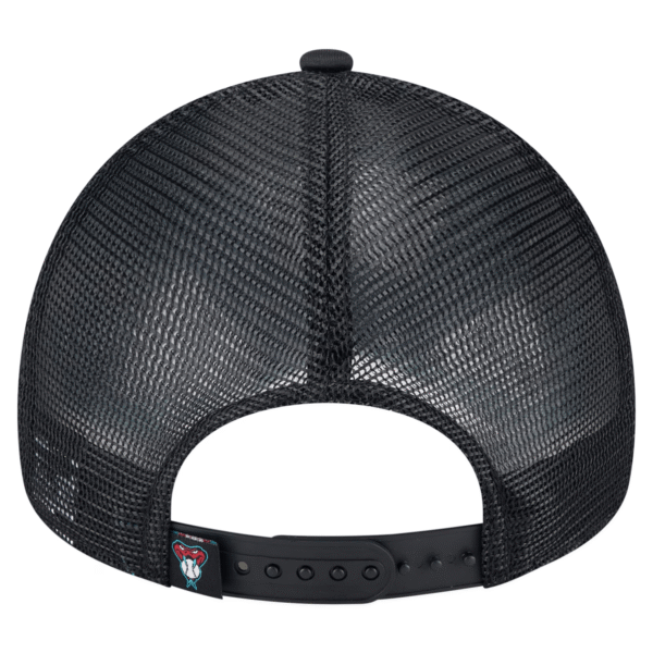 Mens New Era Black Arizona Diamondbacks Distressed Adjustable Trucker Hat