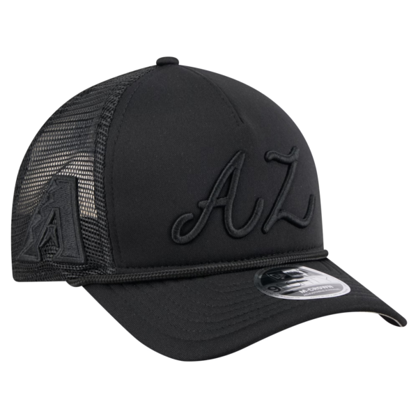Mens New Era Black Arizona Diamondbacks Trucker Hat