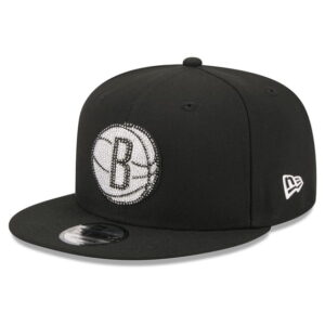 Men's New Era Black Brooklyn Nets 2026 NBA Draft Crystal 9FIFTY Snapback Hat