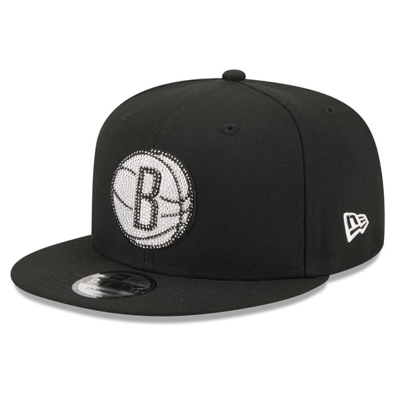 Men's New Era Black Brooklyn Nets 2026 NBA Draft Crystal 9FIFTY Snapback Hat