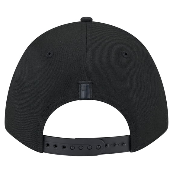 Men's New Era Black Chicago Bulls Game Day Flag A-Frame 9FORTY Adjustable Hat