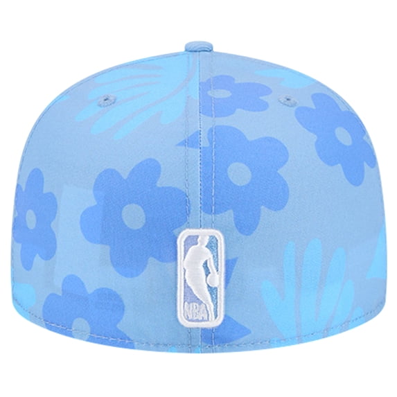 Men's New Era Blue Memphis Grizzlies Palm Fronds 2-Tone 59FIFTY Fitted Hat