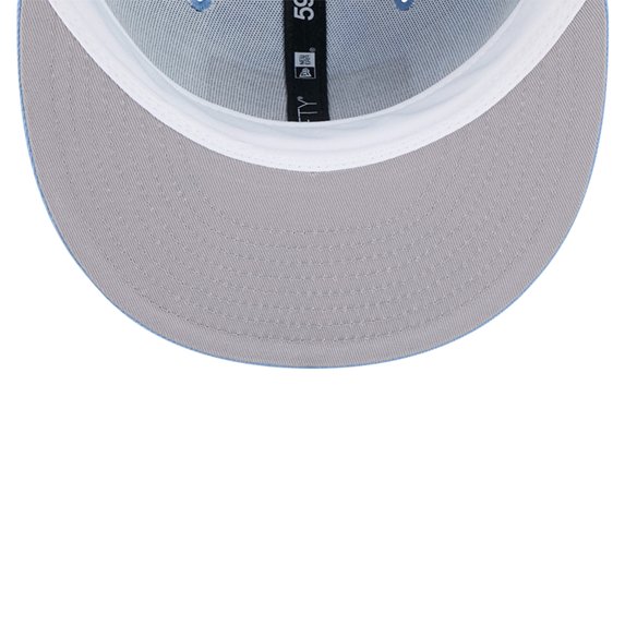 Men's New Era Blue Memphis Grizzlies Palm Fronds 2-Tone 59FIFTY Fitted Hat