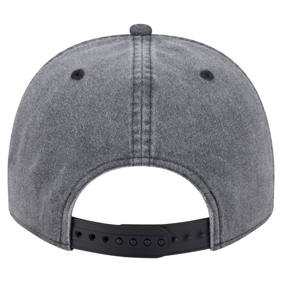 Men's New Era Charcoal Brooklyn Nets Throwback Washed Pre-Curved 9FIFTY Snapback Hat