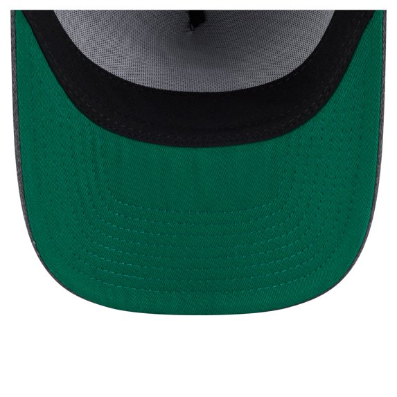 Men's New Era Charcoal Brooklyn Nets Throwback Washed Pre-Curved 9FIFTY Snapback Hat