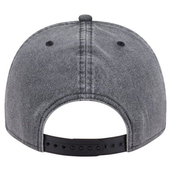 Men's New Era Charcoal Chicago Bulls Throwback Washed Pre-Curved 9FIFTY Snapback Hat