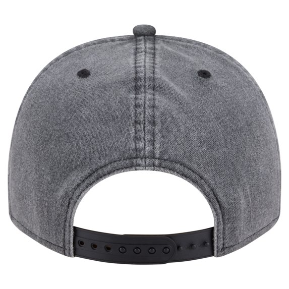 Men's New Era Charcoal Denver Nuggets Throwback Washed Pre-Curved 9FIFTY Snapback Hat