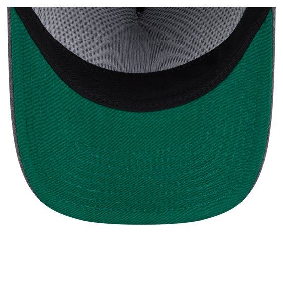 Men's New Era Charcoal Denver Nuggets Throwback Washed Pre-Curved 9FIFTY Snapback Hat